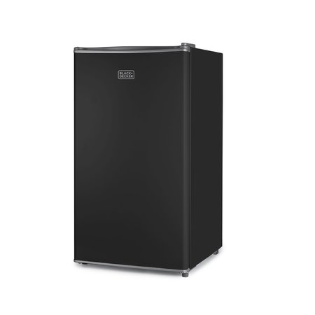 BLACK & DECKER Compact Refrigerator Energy Star Single Door Mini Fridge with Freezer, 3.2 Cubic Ft., VCM BCRK32V